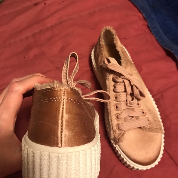 Pale Pink Satin Sneakers BNWT - Picture 4 of 4